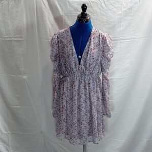 Wild Fable Floral V-Neck Mini Dress